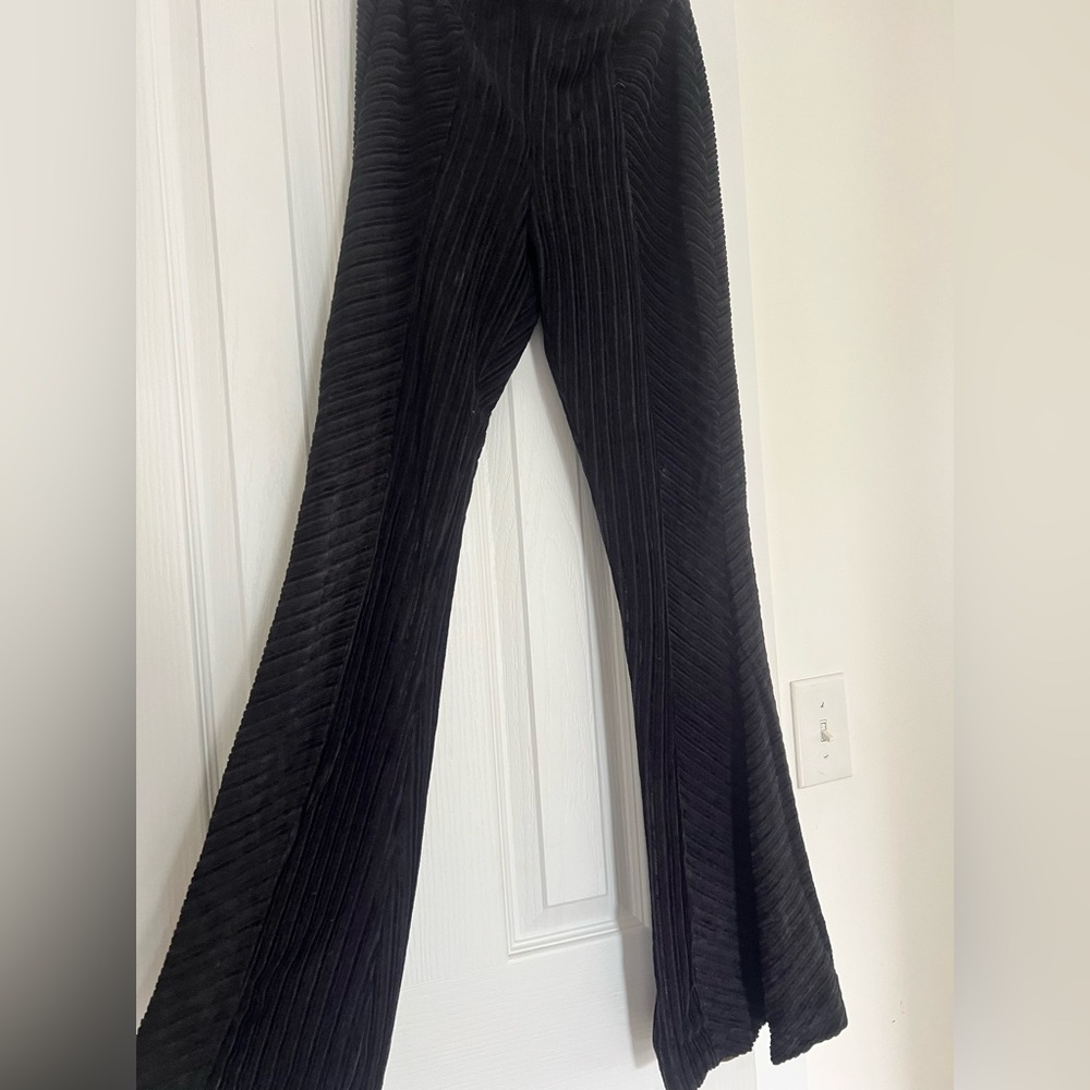 Free People Slim Velvet Flare Pants
